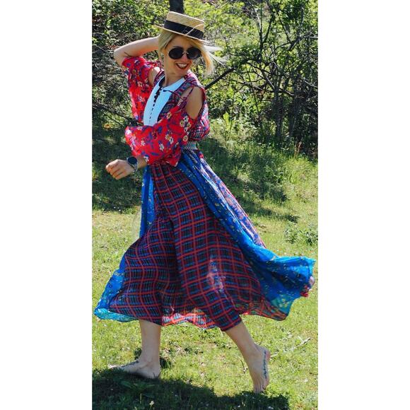 ZARA contrast printed dress -Size M - Picture 3 of 6